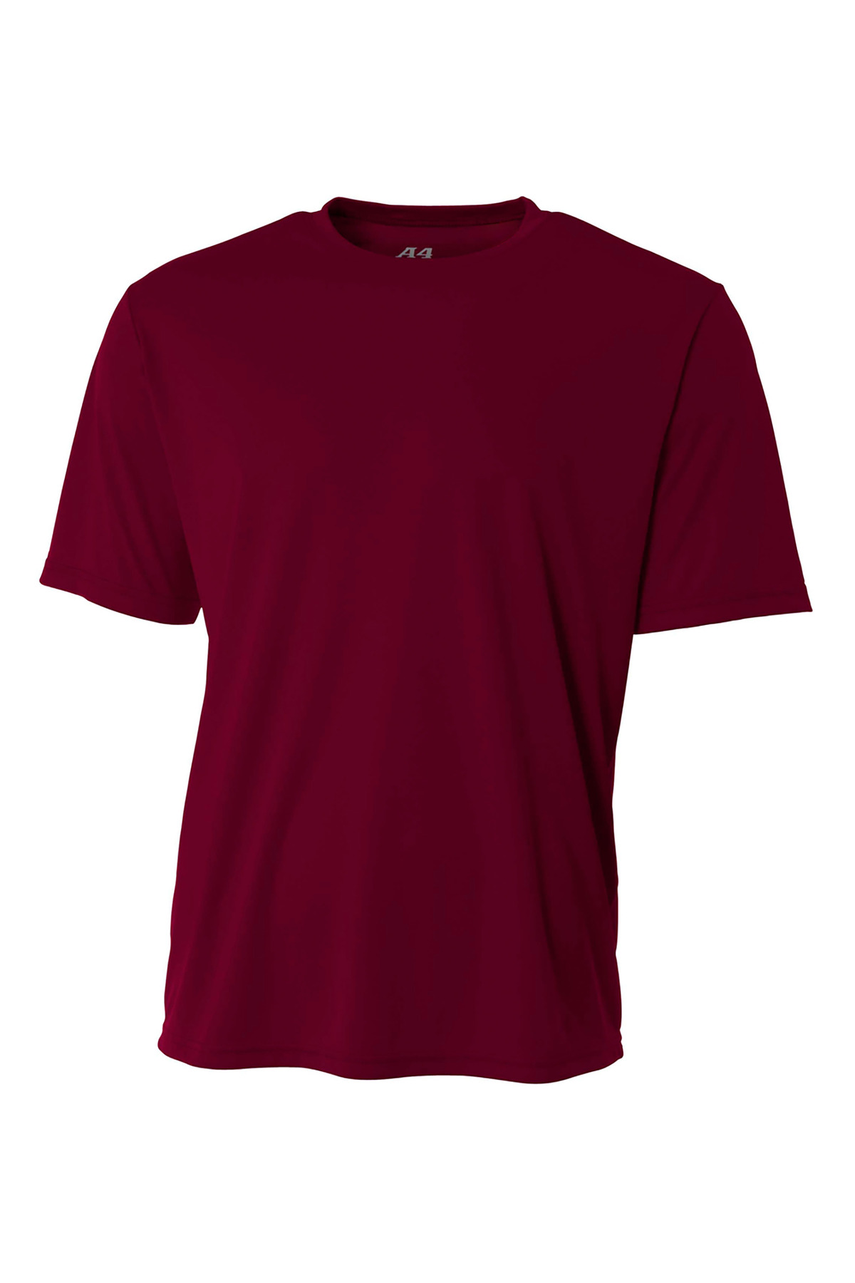 A4 NB3142 Youth Cooling Performance Crew T-Shirt in Maroon size Large | Polyester A4NB3142