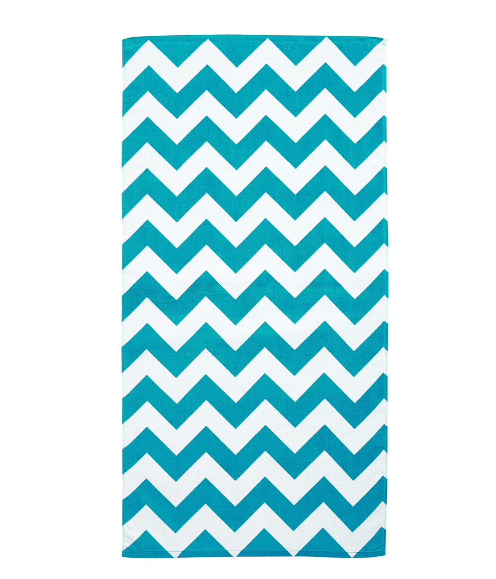 Carmel Towel Company C3060 Velour Beach in Turquoise size ONE | Cotton C3060X, C3060P, LBC3060, C3060S, C3060C, C3060A