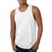 Next Level 3633 Men's Cotton Tank Top in White size 2XL | Ringspun NL3633