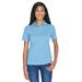 UltraClub 8404 Women's Cool & Dry Sport Polo Shirt in Columbia Blue size 2XL | Polyester