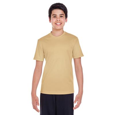 Team 365 TT11Y Youth Zone Performance T-Shirt in Sport Vegas Gold size XL | Polyester