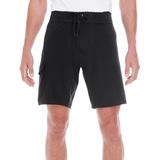 Burnside B9371 Men's Dobby Stretch Board Short in Black size 40 | Polyester/Spandex Blend 9371