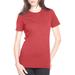 Next Level 6610 Women's CVC T-Shirt in Cardinal size Medium | Cotton/Polyester Blend NL6610