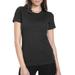 Next Level 6610 Women's CVC T-Shirt in Black size Small | Cotton/Polyester Blend NL6610