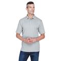 UltraClub 8445 Men's Cool & Dry Stain-Release Performance Polo Shirt in Silver size 3XL | Polyester