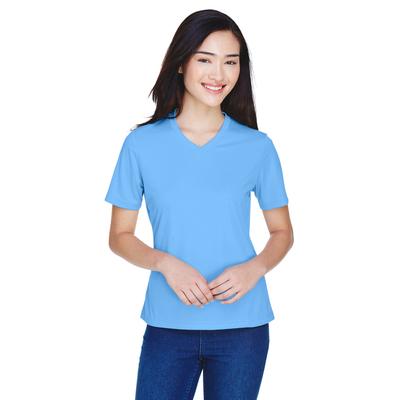 Team 365 TT11W Athletic Women's Zone Performance T-Shirt in Sport Light Blue size 2XL | Polyester