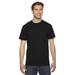 American Apparel 2001 Fine Jersey Short-Sleeve T-Shirt in Black size 2XL | Cotton 2001W, AA2001W