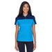 CORE365 CE101W Women's Balance Colorblock Performance PiquÃ© Polo Shirt in Electric Blue/Classic Navy Blue size 3XL | Polyester