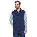 CORE365 CE701 Men's Cruise Two-Layer Fleece Bonded Soft Shell Vest in Classic Navy Blue size XL | Polyester Blend