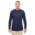 UltraClub 8622 Men's Cool & Dry Performance Long-Sleeve Top in Navy Blue size 4XL | Polyester