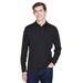 CORE365 88192P Adult Pinnacle Performance Long-Sleeve PiquÃ© Polo with Pocket Shirt in Black size Large | Polyester