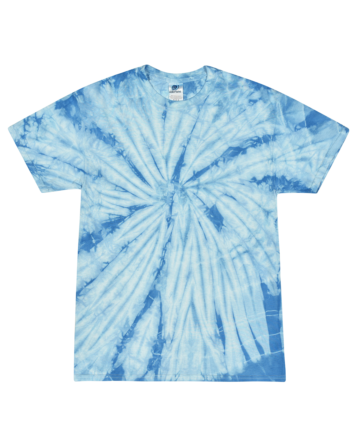 Tie-Dye CD101Y Youth 5.4 oz. Cotton Spider T-Shirt in Baby Blue size XS 1000Y, CD100Y, T1000Y
