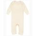 Rabbit Skins 4412 Infant Baby Rib Coverall in Natural size 24MOS | Ringspun Cotton LA4412