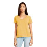 Next Level 5030 Women's Festival Scoop Neck T-Shirt in Gold size 2XL | Cotton/Polyester Blend NL5030