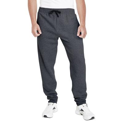 Jerzees 975MPR Adult Nublend Jogger Pant in Black Heather/Black size XL | Cotton/Polyester Blend 975MP