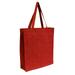 OAD OAD100 Promo Shopper Tote Bag in Red | Cotton/Canvas Blend