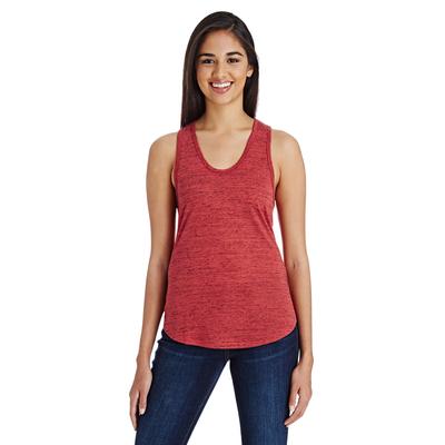 Threadfast Apparel 204LT Women's Blizzard Jersey Racer Tank Top in Red size XL | Ringspun Cotton