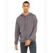 Bella + Canvas 3729 Sponge Fleece Pullover DTM Hoodie in Storm size Large | Ringspun Cotton B3729, BC3729