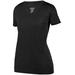 Augusta Sportswear 2902 Women's Shadow Tonal Heather Short-Sleeve Training T-Shirt in Black size Small | Polyester