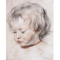 001 Peter Paul Rubens Portrait of his Son Nicholas 1620 - Film Movie Poster - Best Print Art Reproduction Quality Wall Decoration Gift - A0Canvas (40/30 inch) - (102/76 cm) - Stretched, Ready to Hang