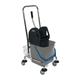 Chariot de nettoyage 1 seaux de 27 l, presse, corbeille tube d'acier