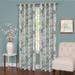 Wide Width Tranquil Lined Grommet Window Curtain Panel by Achim Home Décor in Mist (Size 50" W 63" L)