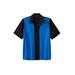 Men's Big & Tall Short-Sleeve Colorblock Rayon Shirt by KingSize in Black Colorblock (Size 5XL)