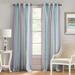 Wide Width Spectrum Rod Pocket Window Curtain Panel by Achim Home Décor in Lilac Turquoise (Size 50" W 84" L)