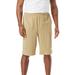 Men's Big & Tall Full Elastic Waist Gauze Cargo Shorts by KS Island in Khaki (Size 4XL)