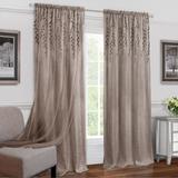 Wide Width Willow Rod Pocket Window Curtain Panel by Achim Home Décor in Toffee (Size 42" W 84" L)