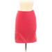 H&M Casual Bodycon Skirt Knee Length: Pink Solid Bottoms - Women's Size 6