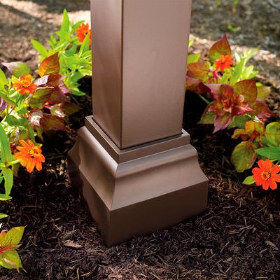 Mailbox Post Decorative Base - French Bronze - Frontgate
