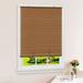 Wide Width Cordless Solstice Vinyl Roll-Up Blind by Achim Home Décor in Wood Tone (Size 36" W 72" L)