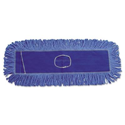 Unisan BWK1118 Mop Dusting Head, Looped-End, Cotton & Synthetic Fibers, 18" x 5", Blue