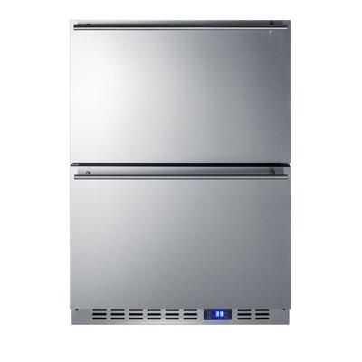 Summit Appliance 24 in. 3.4 cu. ft. Outdoor Refrigerator Drawer in Stainless Steel, Silver