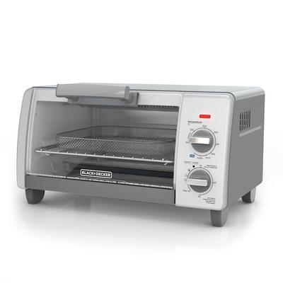 Black & Decker Crisp 'N Bake Air Fry 4-Slice Toaster Oven, Silver