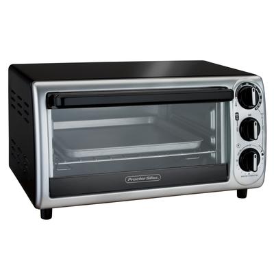Proctor Silex 31122 Modern Toaster Oven, Black Stainless