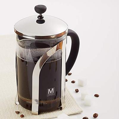 Safdie & Co. AM01058 Barista Plus Pot, Percolator, Glass,Tea, Travel French Press,Filter Coffee Make