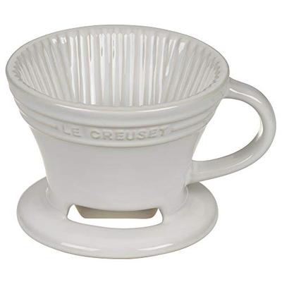 Le Creuset of America PG20191-16 Pour Over Coffee Maker, White