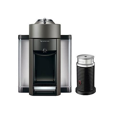 DeLonghi Nespresso Vertuo Coffee & Espresso Mac hine w/ Frothe, Titanium