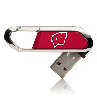 Wisconsin Badgers 16GB Clip USB Flash Drive