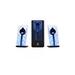 GOgroove BassPULSE 2.1 Stereo Speaker System with Powered Subwoofer- Blue Black Other