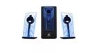 GOgroove BassPULSE 2.1 Stereo Speaker System with Powered Subwoofer- Blue Black Other