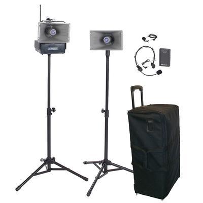 Amplivox Wireless Hailer PA Kit with Lapel/Headset Mic