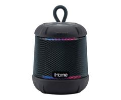 iHome Weather Tough Bluetooth Rechargeable Color Changing Speaker, Black