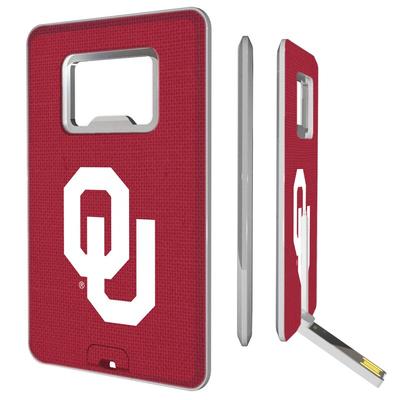 "Oklahoma Sooners 16GB Credit Card Style USB Bottle Opener Flash Drive"