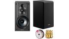 Sony 3-Way 3-Driver Bass Reflex Stereo Bookshelf Speakers + Speaker Wire Bundle