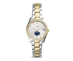 Penn State Nittany Lions Fossil Women's Scarlette Mini Two Tone Stainless Steel Watch