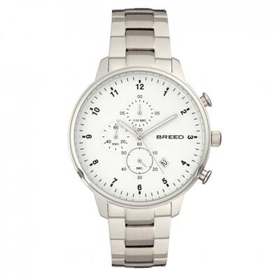 "Breed Watches Holden Chronograph Bracelet Watch w/ Date Silver Model: BRD7801"