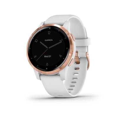 Garmin Vivoactive 4S Smartwatch (White/Rose Gold) 010-02172-21